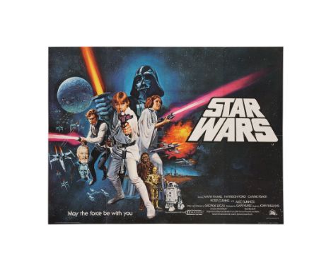 STAR WARS: A NEW HOPE (1977) - UK Quad Poster - Style C - A UK Quad poster from the release of George Lucas' Star Wars: A New