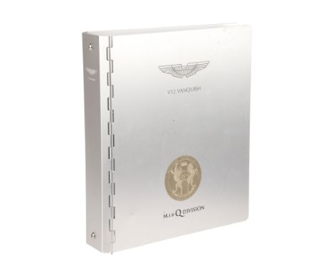 JAMES BOND: DIE ANOTHER DAY (2002) - Aston Martin MI6 Owners Manual - An Aston Martin MI6 owners manual from Lee Tamahori's B