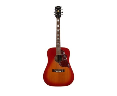 OASIS - Noel Gallagher's Photo-matched Owned and Autographed Cherry Sunburst Suzuki Hummingbird Guitar Played Backstage in Am