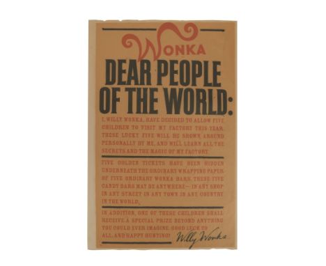 CHARLIE AND THE CHOCOLATE FACTORY (2005) - Willy Wonka Golden Ticket Announcement Poster - A Willy Wonka Golden Ticket announ