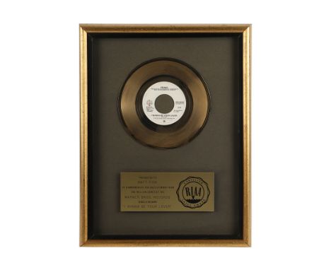 PRINCE - The Dr. Fink Collection: "I Wanna Be Your Lover" Gold Disc - A gold disc presented to Matt Fink to commemorate the s