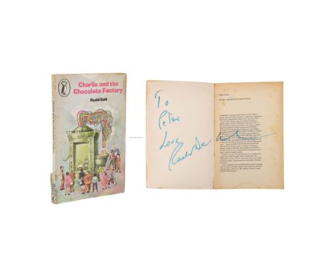 CHARLIE AND THE CHOCOLATE FACTORY (1964) - Roald Dahl-autographed Charlie and the Chocolate Factory Book - A Charlie and the 