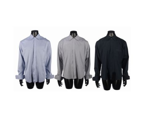 BATMAN V SUPERMAN: DAWN OF JUSTICE (2016) - Set of Three Bruce Wayne (Ben Affleck) Gucci Monogrammed Shirts - A set of three 