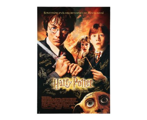 HARRY POTTER AND THE CHAMBER OF SECRETS (2002) - Daniel Radcliffe, Emma Watson, Rupert Grint and Other Key Cast Autographed P