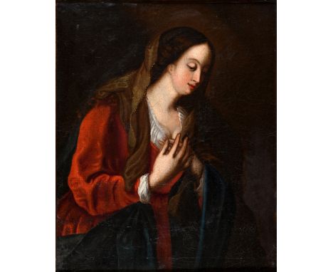 CONTINENTAL SCHOOL (EARLY 19TH CENTURY)  Portrait of a lady in contemplative pose,  oil on canvas, unsigned, 42cm x 34cm, in 