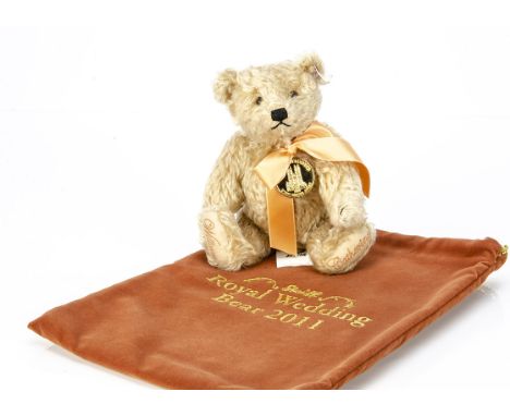 A Steiff limited edition for Danbury Mint William &amp; Catherine,  the Royal Wedding Teddy Bear, 2551 for the year 2011, in 