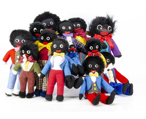 Eleven various Gollies, mainly recently manufactured, the largest Polly Dollys --24½in. (62cm.) high.These items are listed o
