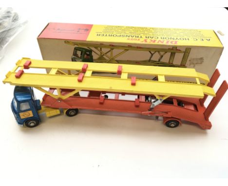Aa Dinky A.E.C Hoynor car Transporter #974 boxed.
