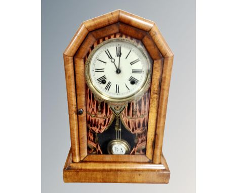 A late 19th century mantel clock 