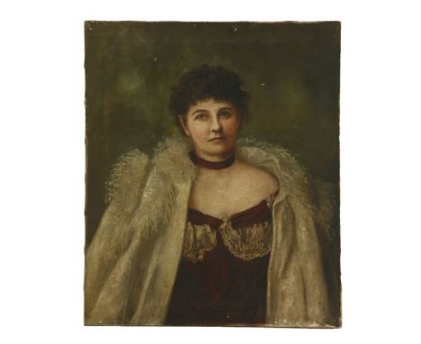 A late 19th century portrait of a lady, signed