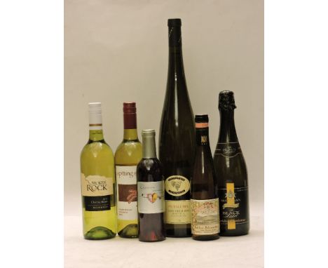 Assorted wines to include: Petaluma Riesling, Hanlin Hill, Clare Valley, 2009, one magnum; Spitting Spider, Chardonnay Unoake