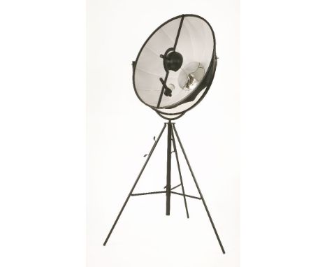 A Fortuny floor lamp, designed by Mariano Fortuny y Madrazo, 195cm high