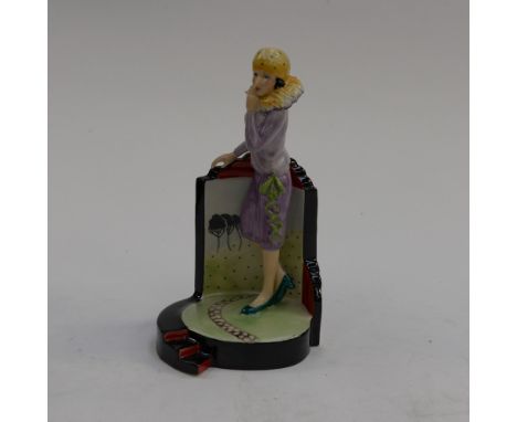 Peggy Davies figure of Clarice Cliff, centre stage number 467 