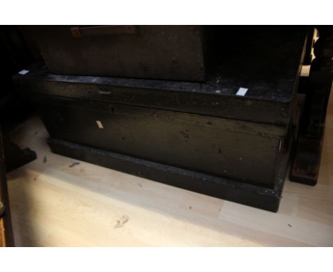 A tool chest containing, gouges, planes and miscellaneous tools 