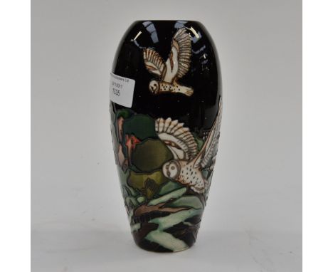 A Moorcroft first quality, limited edition 29/30 vase in the 'Tawny Tales' pattern, designed by Paul Hildtich, signed to base