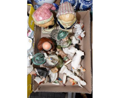 One box containing various figures including Hummel, Austrian Dakon etc