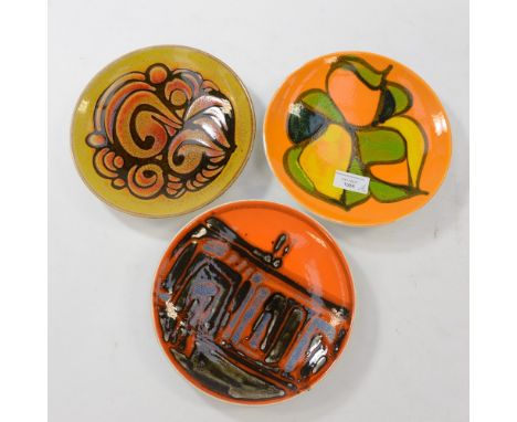 A 1960s Poole Pottery plaque/plates, Aegean etc