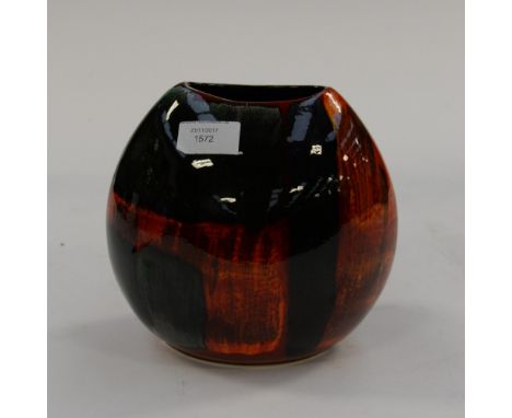 A Poole pottery, Gemstone pattern, purse vase