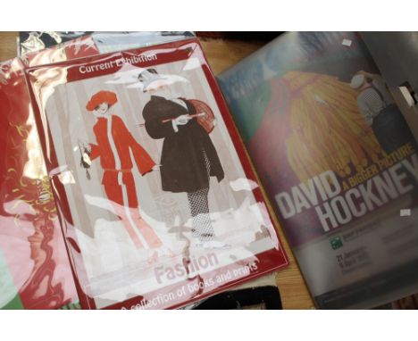 Royal Academy and National Portrait Gallery exhibition posters for David Hockney and Cecil Beaton 2004, together with others
