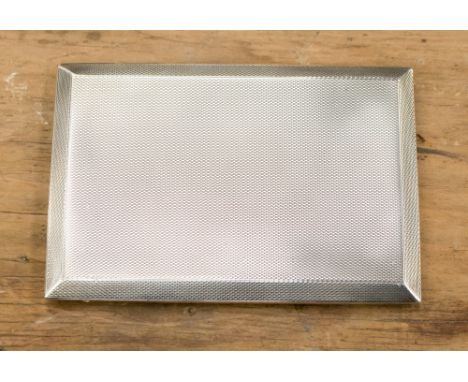 A tested silver cigarette case, weighing approx 5.83 ozt, unable to open 