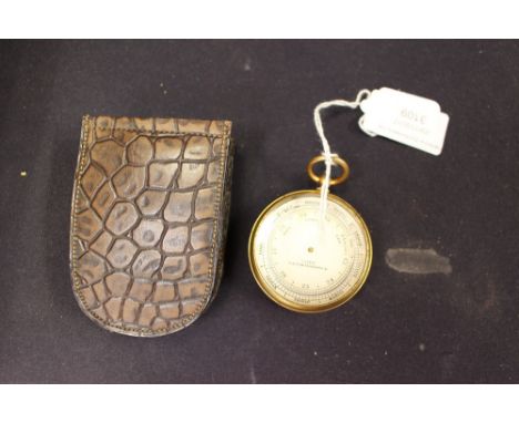 A 19th Century pocket barometer, J. Lizars of Glasgow and Edinburgh 