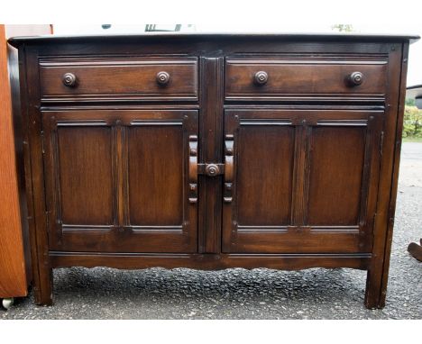 Ercol colonial dark elm and beech sideboard