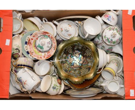 assorted ceramics & tea wares, to include Dresden, Wedgwood and Masons etc