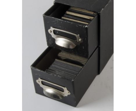 3¼sq. in. Two Drawers of approx 142 Miscellaneous Magic Lantern Nursery Rhyme Story Slides, including sets and part sets of D