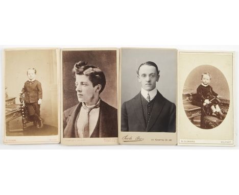Portrait Cartes de Visite,  UK, ladies, gentlemen and some children, 1860s/1880s, F-G (apx. 250)