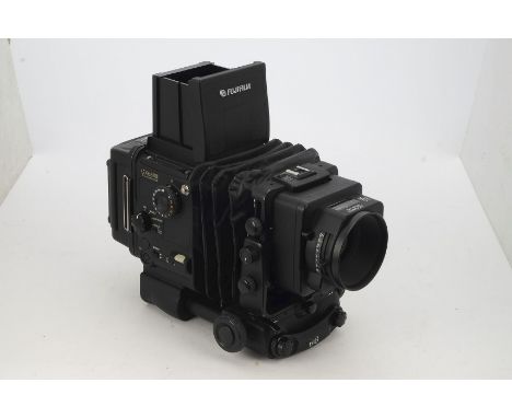 A Fuji GX 680 III Professional Camera System, serial no. 2073093, body, F-G, waist level finder, some wear to baseplate and m