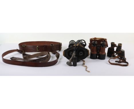 WW2 British Army Tabby Infra-Red Night Vision Binocular and other Equipment: Night vision are complete with the webbing head 