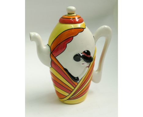 Lorna Bailey limited edition coffee pot from the art deco style - height 30cm   Condition - as new 