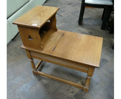 Reproduction light oak telephone seat 