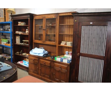 A Ercol dresser raised on cupboard base