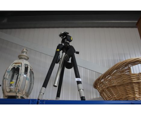 A camera tripod