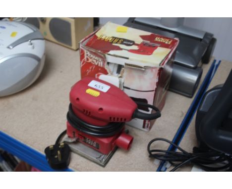 A palm sander 