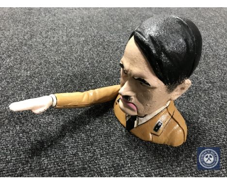 A novelty cast iron Hitler nutcracker