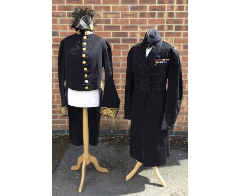 A selection of early 20th century Court and Military tunics, with accoutrements, once belonging to Lt Col Robert Adolphus Lya