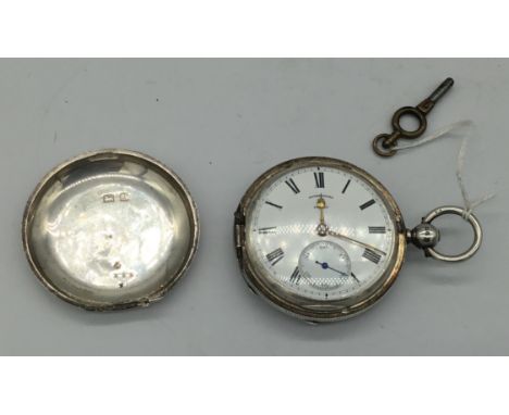 A WW1 era sterling silver Royal Artillery 12 jewel English lever pocket watch by Rotherham's London. Case fully U.K hallmarke