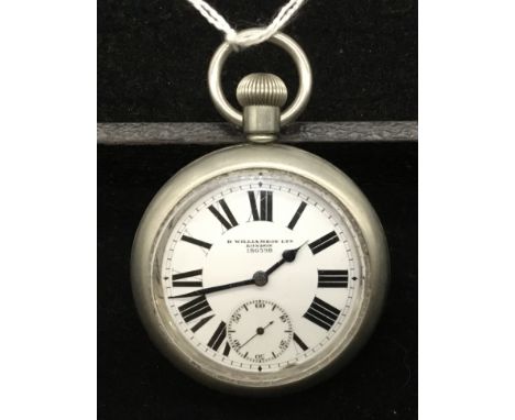 British military pocket watch by H.Williamson Limited. Marked “PW’ and a broad arrow to the back case, which would indicate i