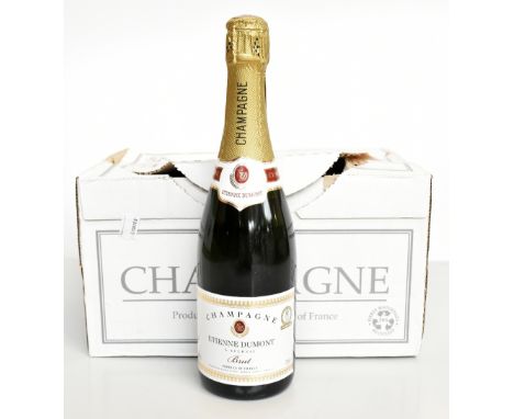 CHAMPAGNE; six bottles of Etienne Dumont Brut Champagne, 75cl 12.5%.Additional InformationLight general wear to packaging.