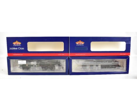 BACHMANN BRANCH-LINE; two boxed locomotives and tenders comprising 30-06A Standard Class 4MT 4-6-0 BR Lined Green L/Crest 750