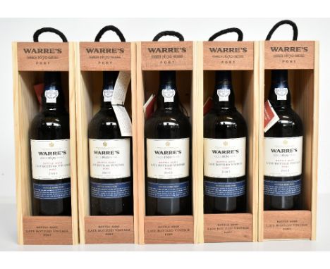 PORT; five bottles of Warre's 2003 'Bottle Aged' LBV Port, 75cl 20%, all in presentation boxes (5).Additional InformationLigh