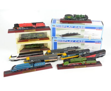 Twenty-one model locomotives including 1938 Class 'A4' No.4468 Mallard, Pacific Chapelon Nord, LNER 'Flying Scotsman', etc, a