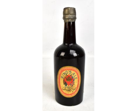 ALE; a single bottle of Bass King's Ale February 22nd 1902 with label inscribed 'A bottle of King's Ale, a 74 year old brew w