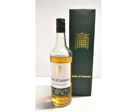 WHISKY; a single bottle of James Buchanan 12 Years Old No.1 Scotch Whisky, signed to label by Margaret Thatcher, 40% 75cl, in