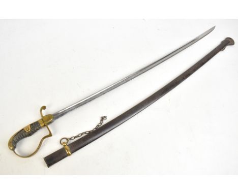A 19th century German sabre, the fullered blade signed 'Clemen &amp; Jung Solingen' to one side and further inscribed 'Eisenh