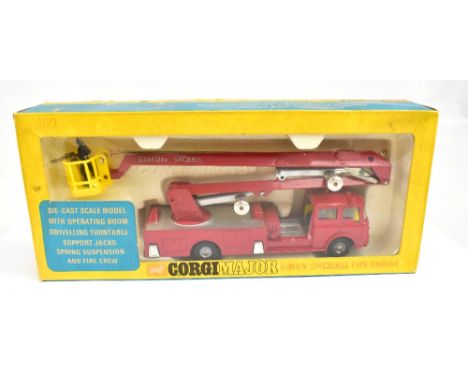 CORGI; a boxed 1127 Simon Snorkel Fire Engine.Additional InformationModel appears good with only some very light wear, the bo