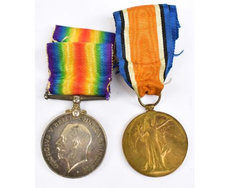 A WWI War and Victory Medal duo awarded to J.92621. R. Bucklow. SIG. BOY. R. N.Additional InformationTarnishing and toning to