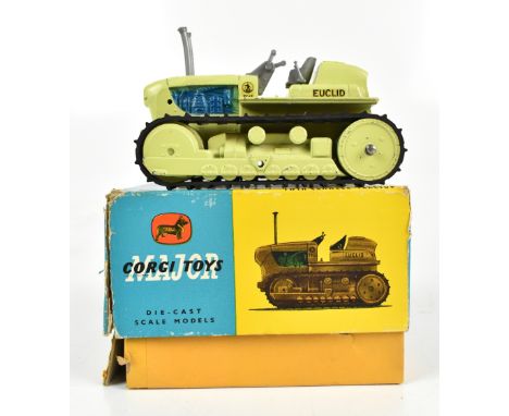 CORGI; a boxed 1103 Euclid TC-12 Twin Crawler-Tractor in light green with decals.Additional InformationScuffs, some tears and